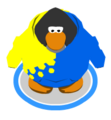 The Blue Blend Hoodie in-game.