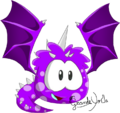 Another old drawing I made to show the support a new idea of a puffle. And yay! They loved it and later put it as a transformation during the Medieval Party 2013!