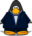 The Navy Royale Tux on a player card.