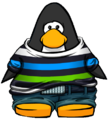 The Striped Skater Threads on a player card.