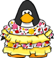 The Yellow Fiesta Dress on a player card.