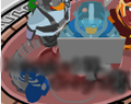 The dance when you wear all the Comm Gear. The penguin will use a high-tech computer.