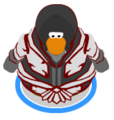 The Epic Knight Armor in-game.