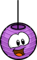 The Laughing Lantern as a purple puffle.