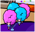Cotton Candy on a counter in the Coffee Shop during The Fair.