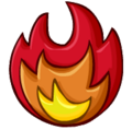This icon appeared in the upper right corner of the screen. When clicked, it brought up your list of items. This is also the prize (the Fire Pin)