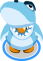 The Sharks' Mascot Costume in-game.