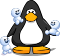 The Snowgies on a player card.